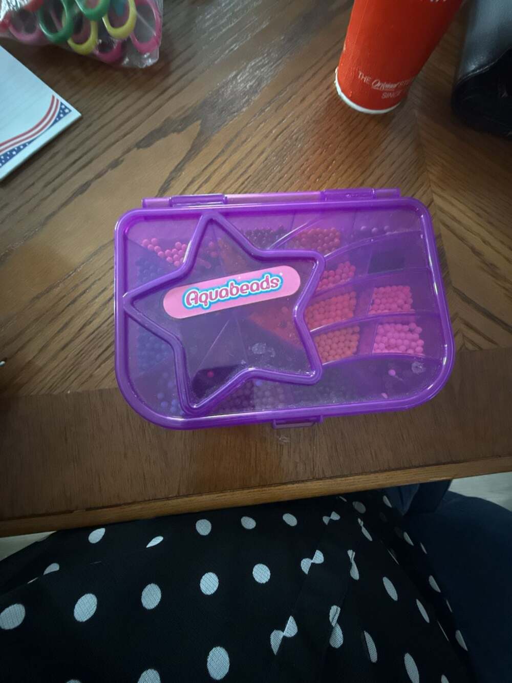 Aquabeads Star-Shaped Storage Case with Assorted Beads